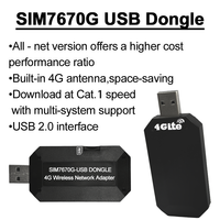 Dongle 4G CAT1 SIM7670G 4G LTE USB Dongle Tarjeta de datos de red inalámbrica Módem 4G con ranura Sim