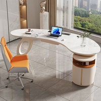 Bureau minimaliste moderne de luxe léger pour salle d'étude à domicile haut de gamme