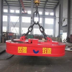 楕円形容器形状工業用オーバーヘッドクレーンマグネット金属鋼スクラップ処理用強力電磁石 - Product Image 3