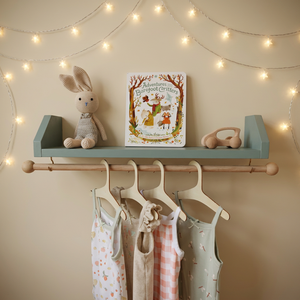 Estante Azul para Cuarto de Bebé con Perchero, Decoración para Cuarto de Niño o Niñ<span class=keywords><strong>a</strong></span>, Almacenamiento de Ropa de Bebé, Organización de Ropa Infantil - Product Image 6