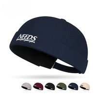 Casquette sans visière unisexe style Hip Hop, broderie coréenne, pour tête chauve, style Hipster, chapeau de fermier chinois