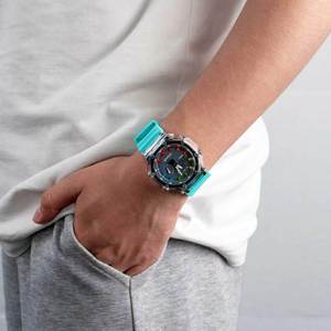 Montre antichoc série <span class=keywords><strong>G</strong></span> GA2100 <span class=keywords><strong>GM</strong></span> 25 mm, quartz, sport, luxe, mode, affichage analogique-numérique, calendrier complet, étanche 20 m, boîte - Product Image 1