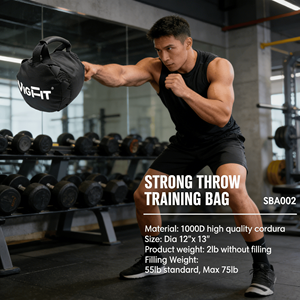 Sac <span class=keywords><strong>de</strong></span> sable lesté robuste 55-75 lb pour entraînement <span class=keywords><strong>de</strong></span> fitness et exercices <span class=keywords><strong>de</strong></span> levage lourd - Product Image 4
