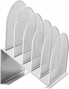 5 Section Office Desktop <b>Document</b> Sorter Desk <b>File</b> Holder the Mesh Collection, Inclined <b>File</b> Rack Office Desk Organizer - Product Image 2