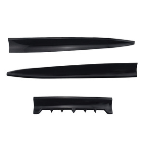 สปอยเลอร์หลังรถยนต์แบบสากล ลายคาร์บอนไฟเบอร์ 3 มิติ วัสดุ ABS สีดำเงา สำหรับรถแข่ง ฮอนด้า ซีวิค โตโยต้า นิสสัน - Product Image 3