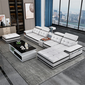 European Luxury Home Couches and <strong>Sofas</strong> <strong>Bed</strong> Modern Reclining Corner American Style Genuine Leather Sectional <strong>Sofa</strong> With Storage - Product Image 1