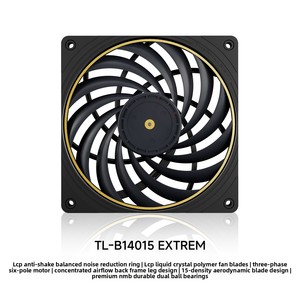 Ventola silenziosa Thermalright TL-B14015 EX in materiale polimerico LCP, ventola sottile ad alte prestazioni con pressione d'aria elevata. - Product Image 3