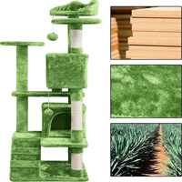 Produit en gros de Chine 2025 : Arbre à chat multi-niveaux, grand mobilier d'intérieur pour chat, avec griffoir en carton