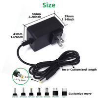 Adaptateur secteur DC 5V 2A 12W pour éclairage LED et lampe à ongles, surveillance, prise EU/US/UK/AU, haute efficacité
