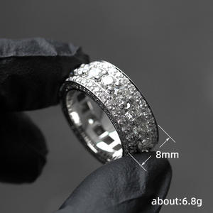 Anello di fidanzamento classico da donna Q070 in oro bianco con diamante rotondo taglio brillante colore D naturale - Product Image 4