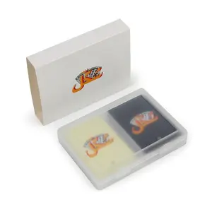 防破升华扑克牌，带盒子正面和背面印刷防水塑料外壳，带定制塑料扑克牌