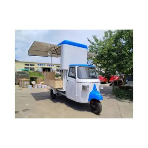 3 Wiel Koffie Bar Tuk Tuk Food Truck Barbecue Motorfiets Elektrische Driewieler Food Kar Koken Trailer