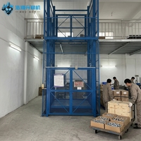 Monte-charge hydraulique robuste 500 kg 10T, élévateur vertical de marchandises, hauteur de levage 2m-12m, télécommande électrique, certifié CE