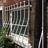 Rejas de Seguridad Modernas y Sencillas para Ventanas de Hierro, Diseño de Barras para Ventanas Forjadas