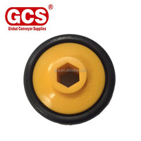 Boîtier de roulement de rouleau transporteur en plastique nylon avec alésage hexagonal pour diamètre de 50 mm