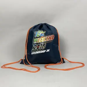 New Recycle Waterproof Drawstring Backpack Beach Bag Sling Running Backpack Sport Set High Quality Backpack Nylon Drawstring Bag