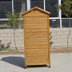 Gabinete de almacenamiento de <span class=keywords><strong>madera</strong></span> para techo de aguja impermeable ecológico, cobertizo de <span class=keywords><strong>herramientas</strong></span> de jardín para exteriores, <span class=keywords><strong>madera</strong></span> tratada a presión natural fácilmente ensamblada - Product Image 3