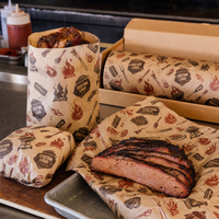 Feuilles plates imprimées pour barbecue, présentoirs de marque, service de table en restaurant, vente en gros, fabricant