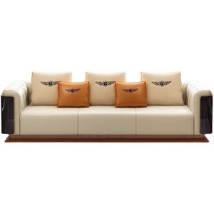 Canapé de salon <span class=keywords><strong>design</strong></span> italien, canapé modulable deux trois places en tissu MIcrofibre marron de luxe - Product Image 5