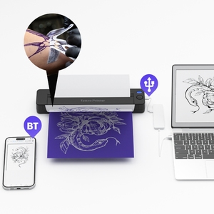 May mắn Jingle tatuajes impresora A4 Tattoo chuyển máy photocopy nhiệt Tương thích với iOS/Android - Product Image 5