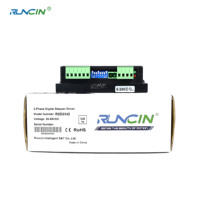 Runcin Nema 23 2 phases 1.5N.m 212Oz.in 64mm 4.2A Kit de moteur de pilote pas à pas numérique hybride Écrans HMI d'arbre de commande d'alimentation CC