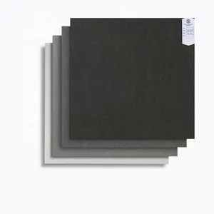 600x600 Park наружная Нескользящая плитка, матовая шероховатая фарфоровая плитка черного цвета для пола