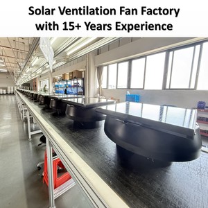 พัดลมระบายอากาศพลังงานแสงอาทิตย์แบบไฮบริด 50W สำหรับหลังคา พร้อมแผงโซลาร์เซลล์ ช่วยระบายความร้อนและดูดอากาศออกจากหลังคา - Product Image 6