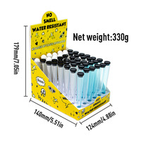 Tube de rangement pour cigares en plastique blanc et rose personnalisé de 120 mm, hermétique, en PP, portable, en une seule pièce, conique, pour rouleaux de fumée