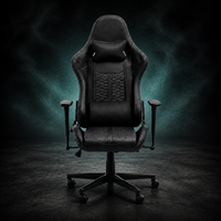 Silla de oficina y gaming ergonómica giratoria de cuero y tela, con función de elevación, la mejor opción económica de fábrica, personalizable.