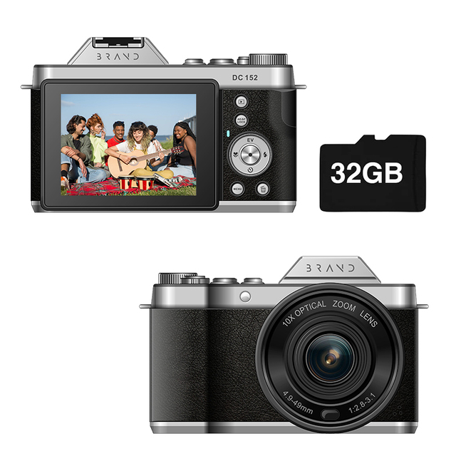 High Performance-price Ratio Cam UHD 4K Professional Mirrorless Camera Ral 10XOptical Zoom 4X Digital Zoom High Sensitivity CMOS