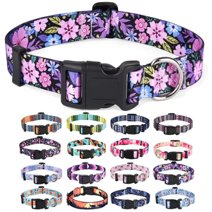 Verstellbares Haustier-Halsband aus Nylon, süßes Kätzchen, Blumenmuster, neu, abnehmbares Katzenhalsband mit Glocke, weiches Sicherheitshalsband - Product Image 5