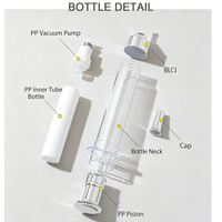 Flacon pompe sans air rechargeable personnalisé de 10 ml, couteau ultrasonique, conteneur de sérum de beauté liquide