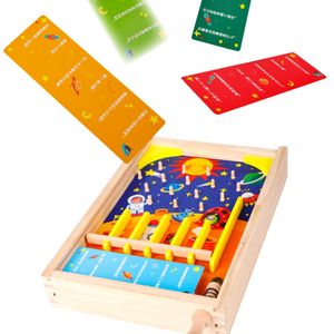 Montessori En Bois Flipper bureau Amusant De Table Portatif extérieur De Jeu de société