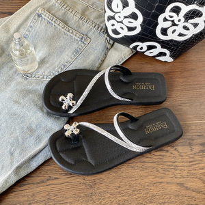 <span class=keywords><strong>Sandali</strong></span> piatti da donna alla moda in <span class=keywords><strong>argento</strong></span> stile fata, personalizzabili, versatili per l'estate, ispirati all'Internet - Product Image 6