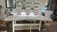 2024 usine pas cher livraison rapide 2 tête plate machine à broder informatisée utilisée machine à broder pour T-shirt