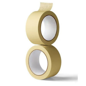 Cinta de Enmascarar para Pintor, Resistente a los Rayos UV y al Calor (90°C), Blanca/Beige, Adhesivo de una Cara, Papel Crepé para Pintar en Casa - Product Image 6