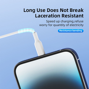 Câble de charge USB-C de 2 mètres (6 pieds) - Charge rapide - Transfert de données - Câble Type-C de 2 m pour téléphone portable, écouteurs, montre connectée - Product Image 3