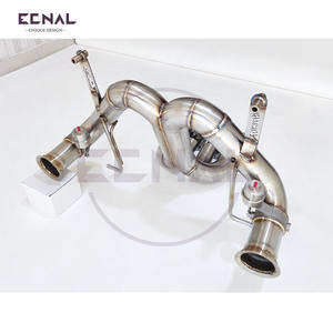 Tuyau d'échappement en acier inoxydable Ecnal pour <span class=keywords><strong>Lamborghini</strong></span> LP700 - Tôle d'acier de 1,5 mm, finition lisse - Product Image 3