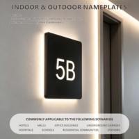 Plaques en acrylique de qualité supérieure, numéros de maison extérieurs personnalisés découpés au laser, panneaux de porte pour publicité, indication et éclairage