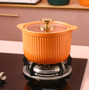 Commercio all'ingrosso di vendita calda da cucina in ceramica sano pentola di cottura zuppa di pentola con coperchio - Product Image 5