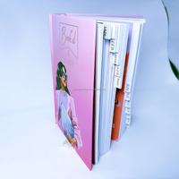 Carnet de notes personnalisé 2027 de notre usine chinoise, promotionnel, couverture rigide A5, reliure cousue avec intercalaires, journal et agenda