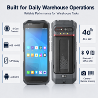 Terminal portable Android 13 pour l'inventaire d'entrepôt, scanner de codes-barres 4G WiFi NFC, ordinateur mobile pour la picking, le comptage de stocks, WMS et ERP