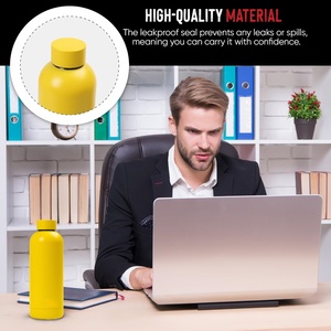 Bouteille d'eau isotherme en acier inoxydable 300-1000 ml, design moderne et écologique avec couvercle pour toutes les occasions - Product Image 5