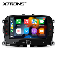 XTRONS 7 pouces Octa Core 4+128 Go Global 4G Écran IPS 1024x600 Lecteur multimédia stéréo de navigation automobile Android pour Fiat 500