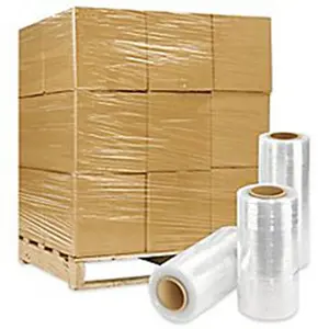 Stretch Wrap Roll Factory Price Stretch Film Wrap Pallet Packing Roll 4 Inches To 20 Inches Customized