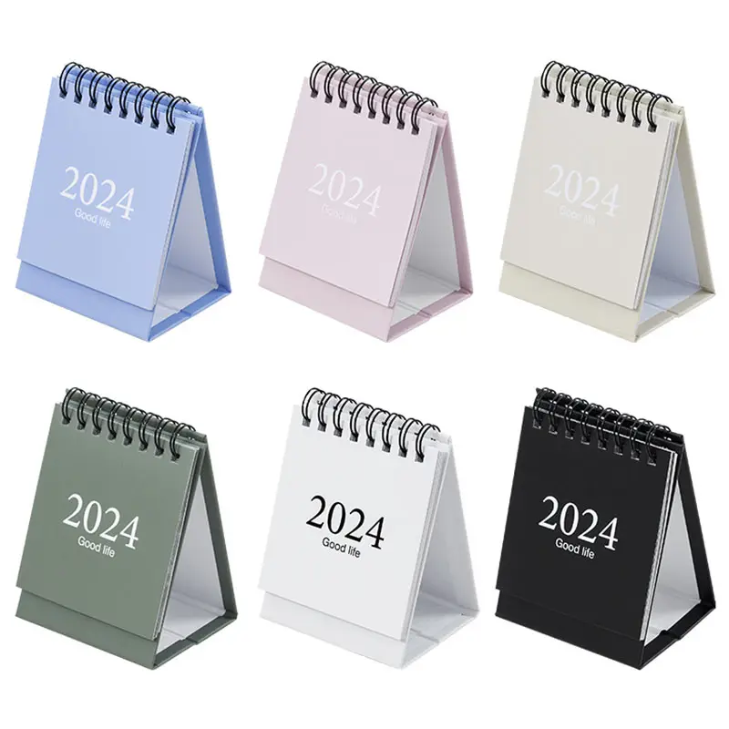 I migliori nuovi prodotti calendario da tavolo 2023 planner per la stampa di logo personalizzato design digitale mini calendario da tavolo 2024