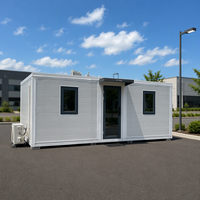 Bâtiment préfabriqué en conteneurs à double aile en acier pour projet de bureau et d'hébergement d'invités sur deux étages à usage professionnel