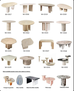 Stile europeo tavolo in marmo travertino tavolo da pranzo per soggiorno sala mobili scrivania all'aperto <span class=keywords><strong>pietra</strong></span> naturale tavolo da pranzo - Product Image 5
