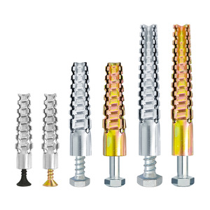 Boulon d'expansion dentelé en acier, zingué, métrique 10 mm, tête hexagonale, grade 8.8, pour l'installation de briques légères et de briques expansées - Product Image 2