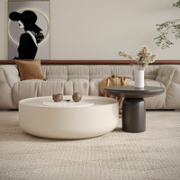 Table basse en bois massif salon maison petit appartement Table basse moderne Simple 2023 nouvelle Table basse ronde
